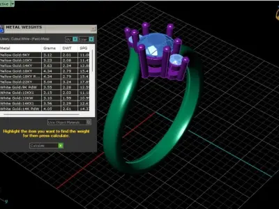 simple engagement ring 3D print model