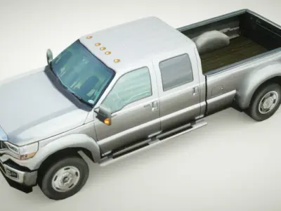 Generic Pickup v2 Low-poly 3D model