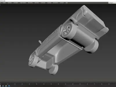 Toyota Tacoma 2020 on a small scale 3D print model