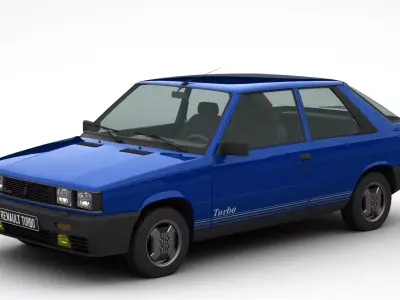 Renault 11 Turbo Coupe 1985 3D model