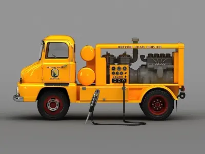 Thames Compressor Lorry 1958 3D model
