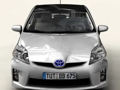 Toyota Prius 2010 low res interior 3D model