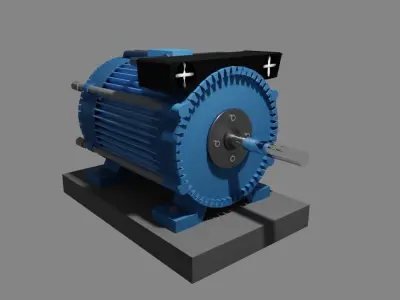motor 3D model 3D print model