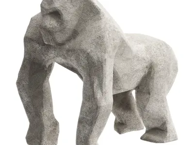  Gorilla Low-poly 3D model