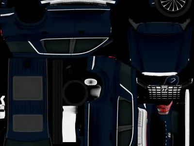 HYUNDAI PALISADE LOWPOLY Low-poly 3D model