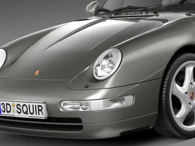 Porsche 911 993 Carrera Cabrio 1994-1997 3D model