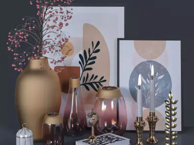 decorative set 49 3D model buy