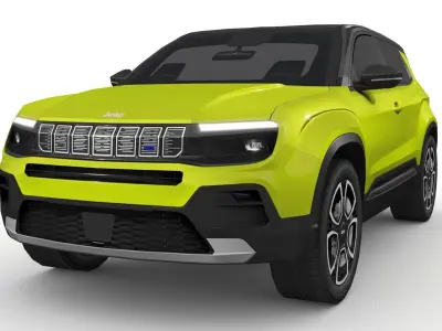 Jeep Avenger 2023 Low-poly 3D model