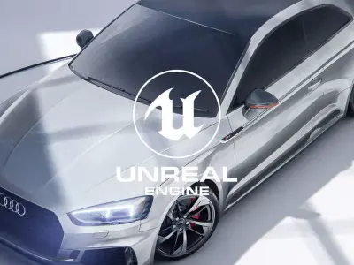 Audi RS5 Coupe - Unreal and Blender Project 3D model