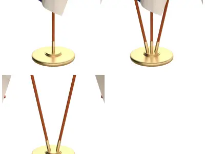 Serbia Flag Pack 3D model