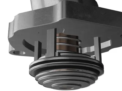 THERMOSTAT stainless steel valve 3D model