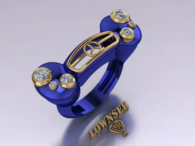 benz ring 3D print model