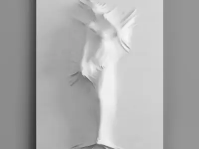 Bas relief Woman on the Wall 3D model