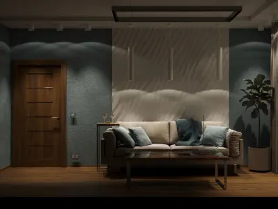 Modern living room 3D model