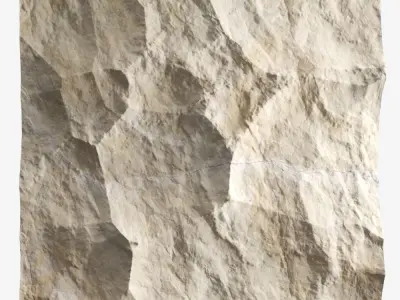 302-RockPanel sandstone wall texture 3D model