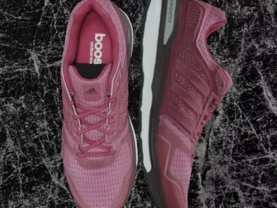 ADIDAS 3D SHOES - RED - SUPERNOVA Low-poly 3D model