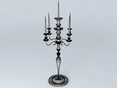 candlestick candelabra Free 3D model