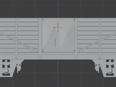 H0 1-87 scale OM 12 freight car 3D print model