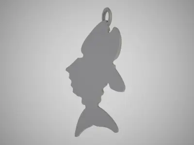 Piranha Necklace 3D print model