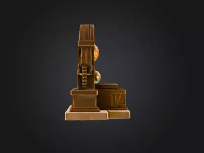 Celestial Orrery Low-poly 3D model