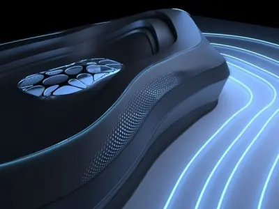 organic conceptual mass 3D model