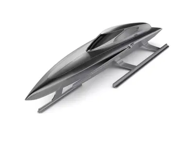 Racing Iceboat 3D model