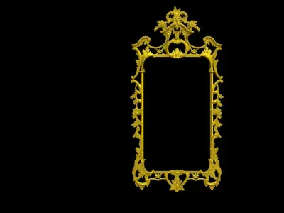 Mirror George III Chippendale  doll house scale 1-12 1-6 3D print model