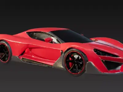 Sport Car 3D Model Series 2 3D print model
