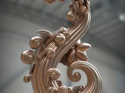 Arowana koi fish CNC 3D print model 3D print model