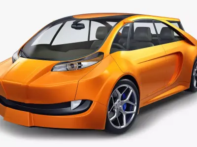 Generic Electric Concept Car 3D model