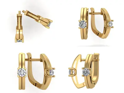 Earrings od103 3D print model