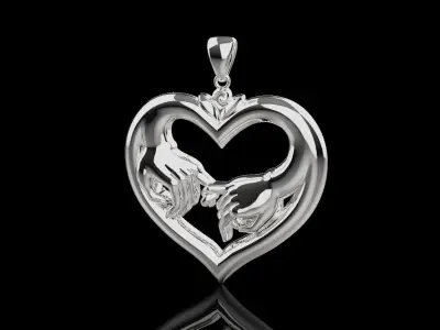 Pendants Love You 0043 3D print model