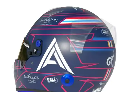 F1 Williams Helmets 2023 3D model