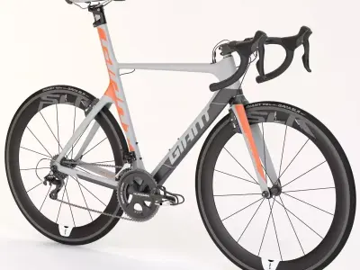 Giant Propel Advanced Sl-2 Orange Grey Black Sprinter Bicycle 3D model