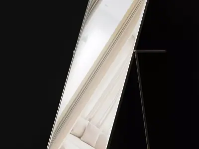 Ikornnes floor mirror low poly 3d model Low-poly 3D model