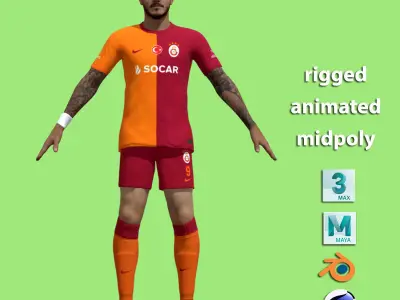 T-Pose Mauro Icardi Galatasaray 23-24 3D model