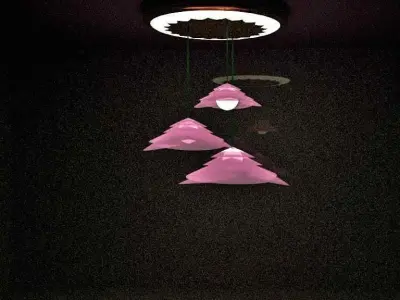 Floral lights Free low-poly 3D model