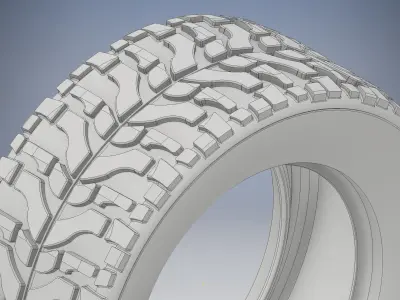 High Performance Off Road Tire  3D print model