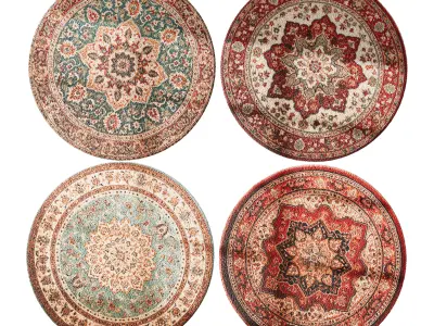 round carpet 2 3D model