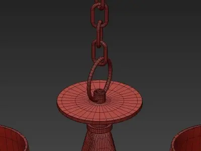 Foyer chandelier 3D model