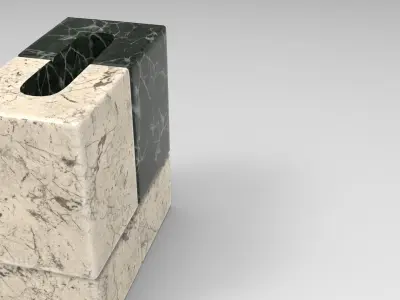 Uare Vase Low-poly 3D model
