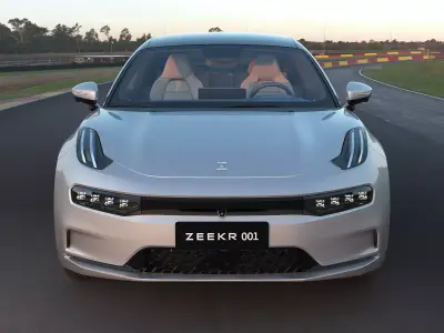 2023 Zeekr001 with lowpoly interior Low-poly 3D model