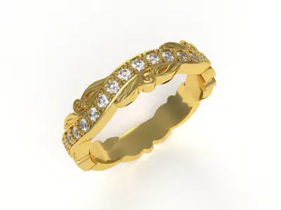Engraving Eternity Band 3D print model