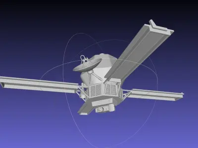 Mariner 9 Mars Probe Basic Printable Model 3D print model