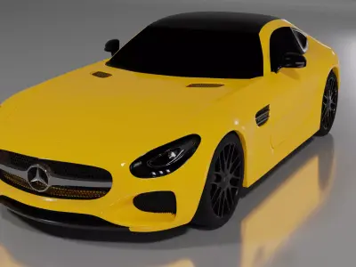 Mercedes AMG GT 3D model purchase