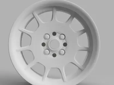 12MM HEX RC Wheels Work Emotion RS 11 with and without tires 3D print model