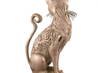 statue cat 1 3D model