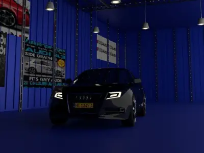 Aoudi A5 sportback Low-poly 3D model
