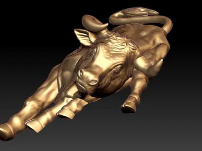Bull Pendant 3D print model