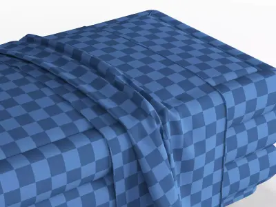 Luxury Loffa Set Pouf 3D model